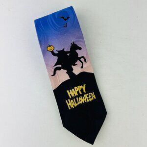Keith Daniels - Happy Halloween Pumpkin Headless Horseman Silk Necktie Tie